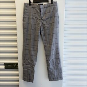 Banana Republic Women’s Gray Plaid Dress Pants - Classic Tailored Fit Size 6